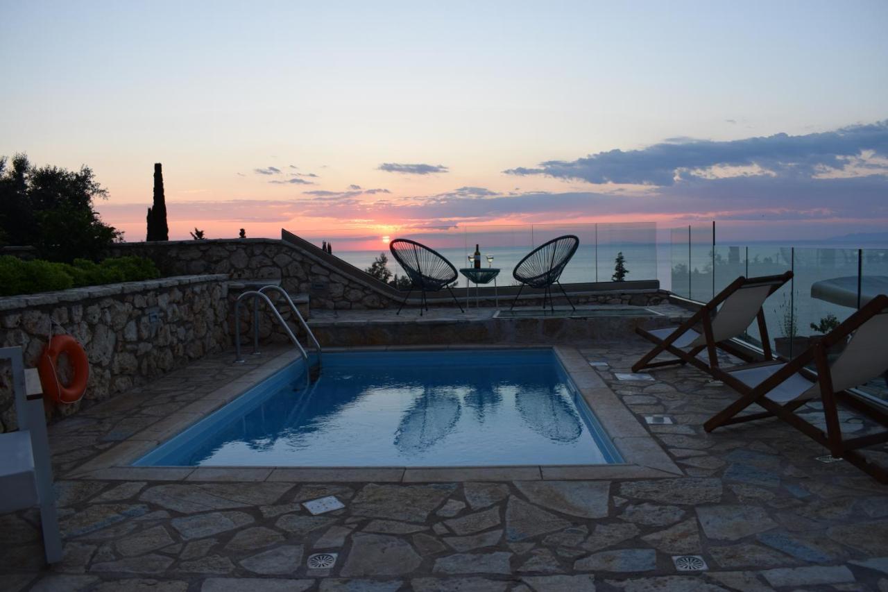 Villa Thetis With Private Pool Where The Sunsets Fade Away Áyios Nikítas Kültér fotó