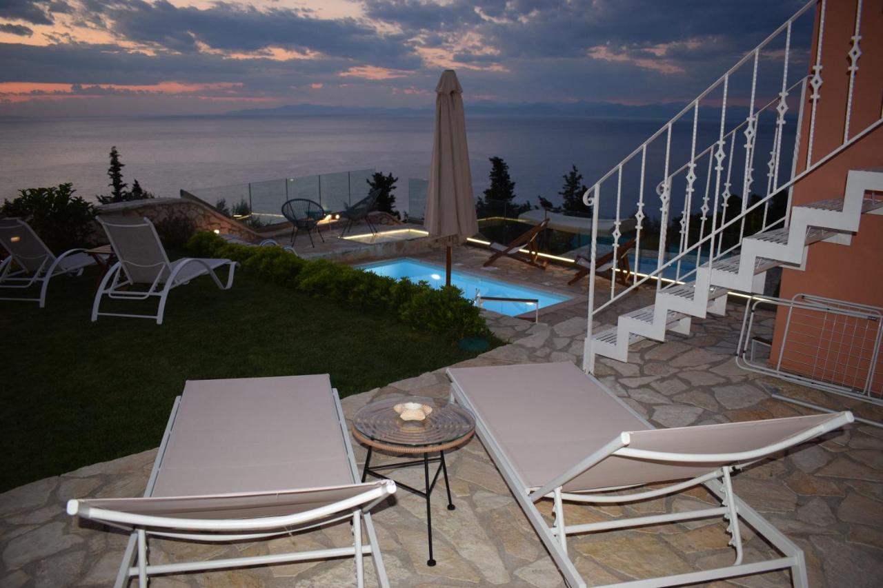 Villa Thetis With Private Pool Where The Sunsets Fade Away Áyios Nikítas Kültér fotó