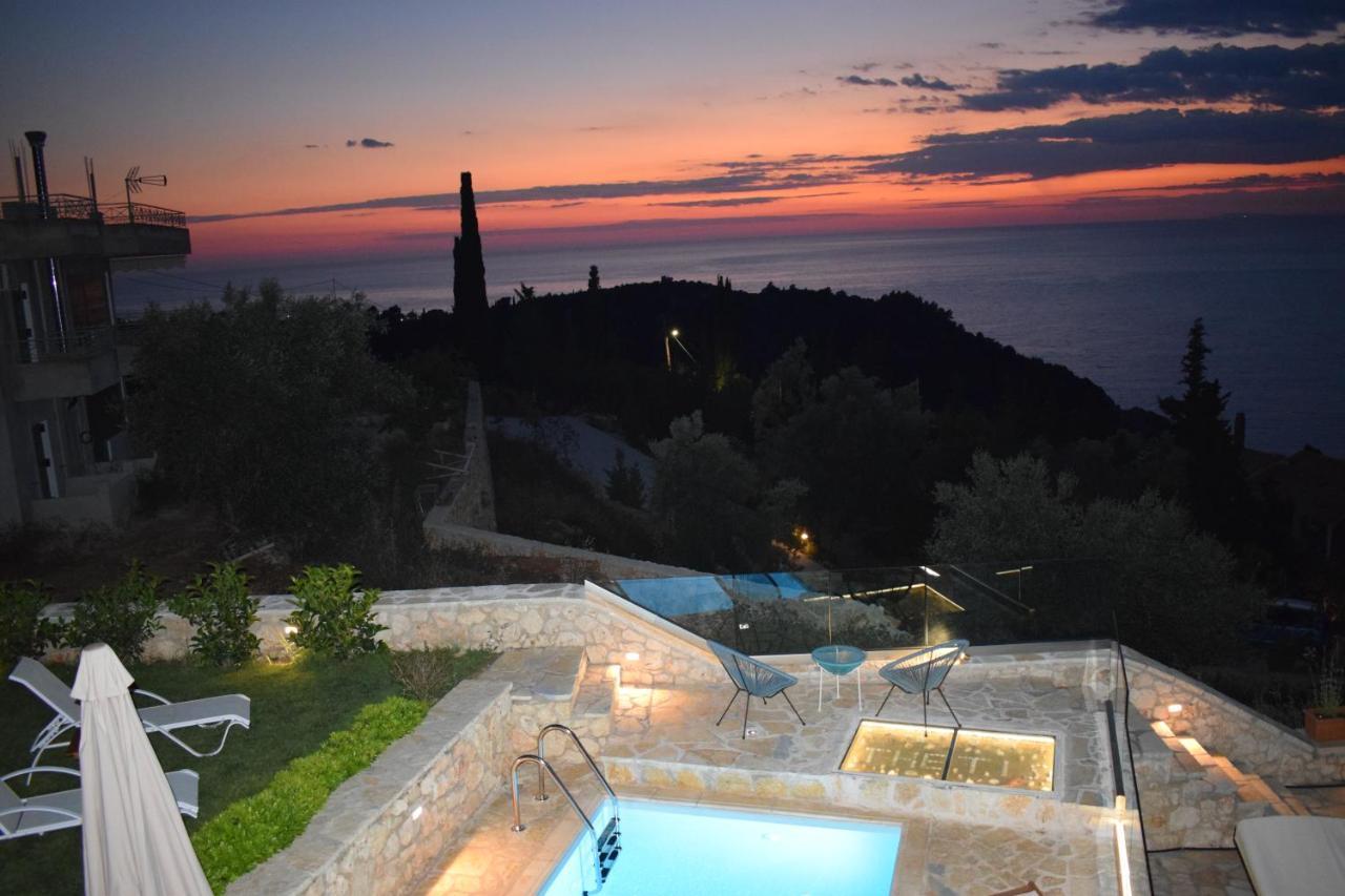 Villa Thetis With Private Pool Where The Sunsets Fade Away Áyios Nikítas Kültér fotó